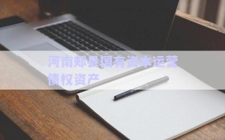 河南郟縣國有資本運(yùn)營債權(quán)資產(chǎn) 河南郟縣國有資本運(yùn)營債權(quán)資產(chǎn)