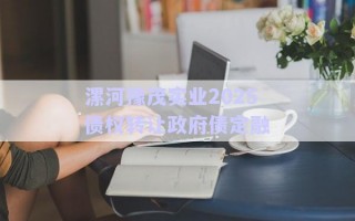 漯河豫茂實業(yè)2025債權(quán)轉(zhuǎn)讓政府債定融