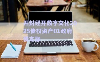開封經(jīng)開數(shù)字文化2025債權資產(chǎn)01政府債定融