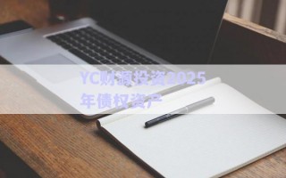 YC財源投資2025年債權資產 YC財源投資2025年債權資產